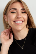 glitter lover necklace