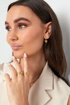 stainless steel heart shaped earrings