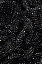 Lange sparkly jurk - zwart - S