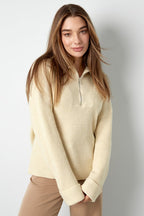 Neutral knit sweater