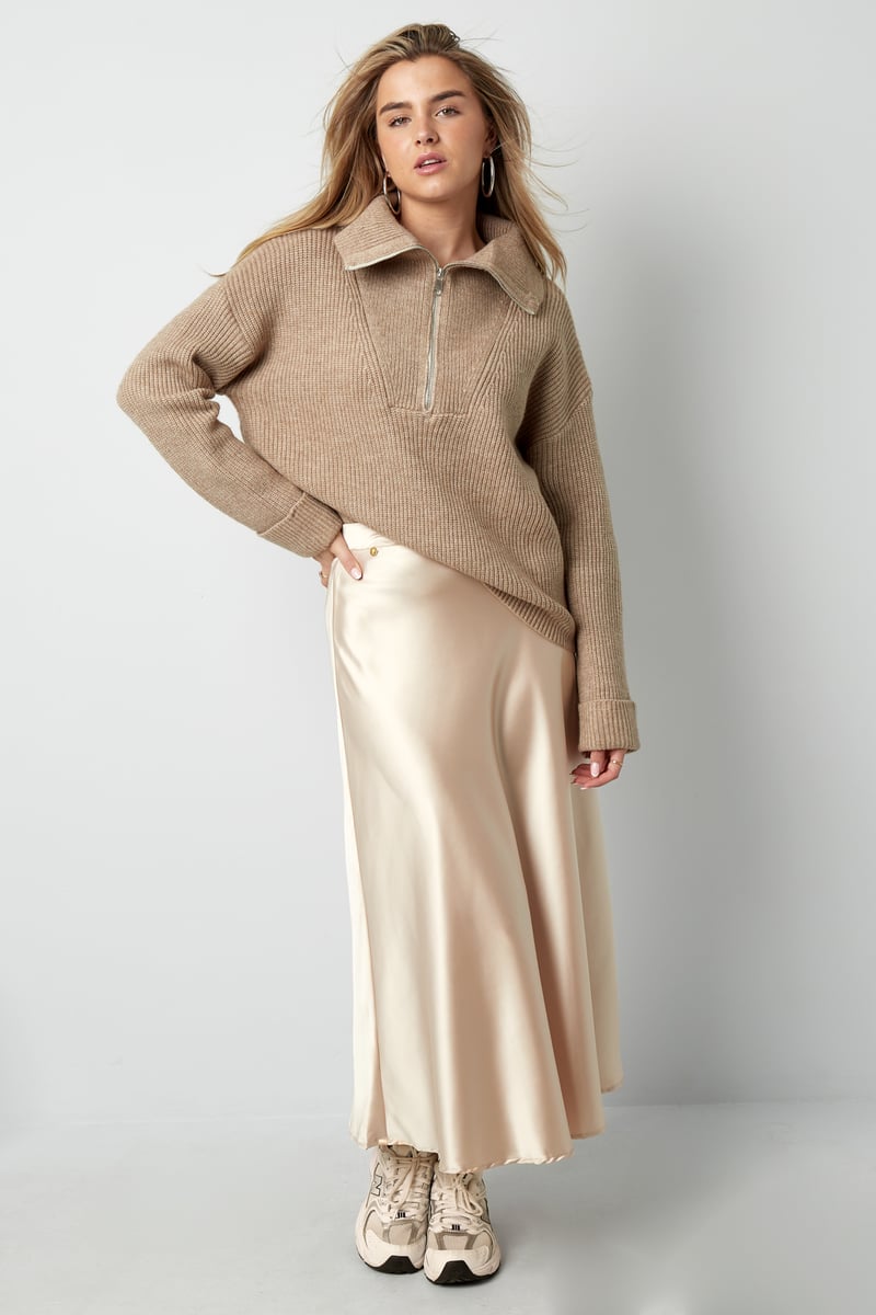 Neutral knit sweater