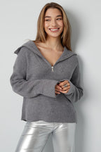 Neutral knit sweater