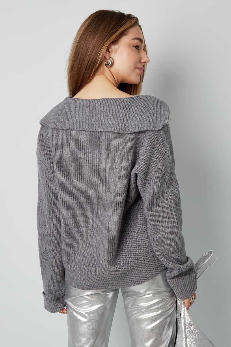 Neutral knit sweater