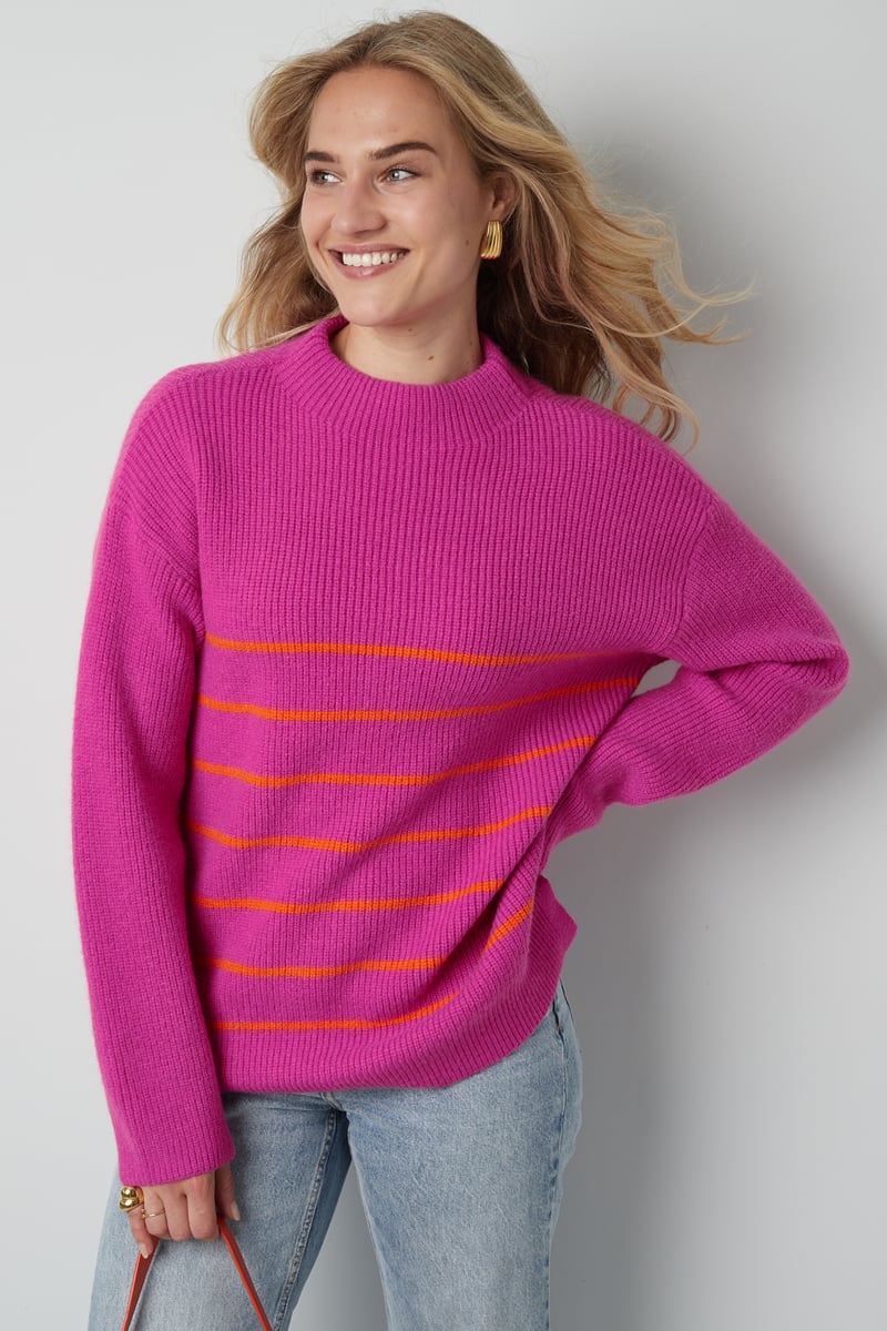 Basic Bliss sweater - orange pink