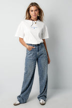 Denim jeans pearl adoration