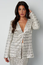 Glitter blazer