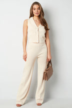 Comfortabele gebreide broek