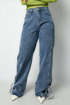 Jeans bossy bow