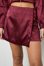 Satin Look Skort