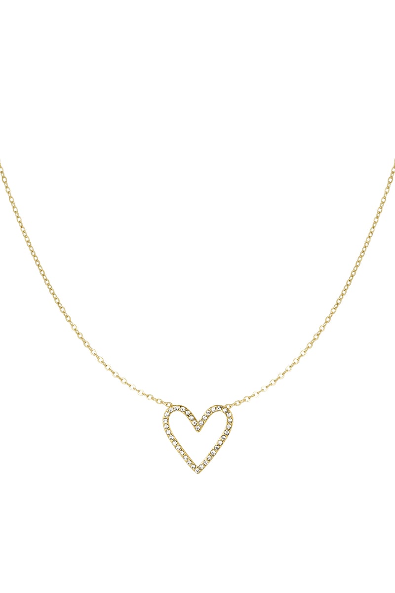glitter lover necklace