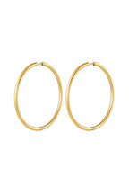 stainless steel earrings hoops large