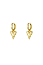 stainless steel heart shaped earrings