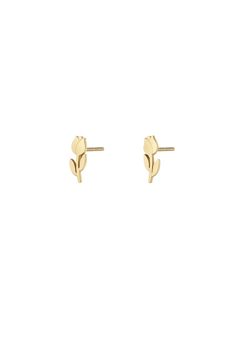 tulip stud earrings