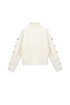 Sweater with buttons on the sleeves