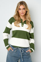 Gebreide truien Strepen Casual Herfst/Winter