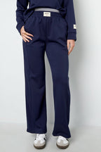 Polyester fiber (polyester) Straight pants Solid color Sporty All Fit  Clothes