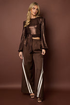 Polyestervezel (polyester) Tops met lange mouwen Effen kleur Sexy herfst/winterkleding