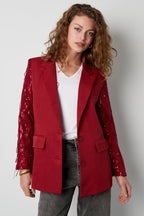 Blazer glitter sleeves