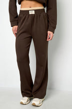 Polyester fiber (polyester) Straight pants Solid color Sporty All Fit  Clothes