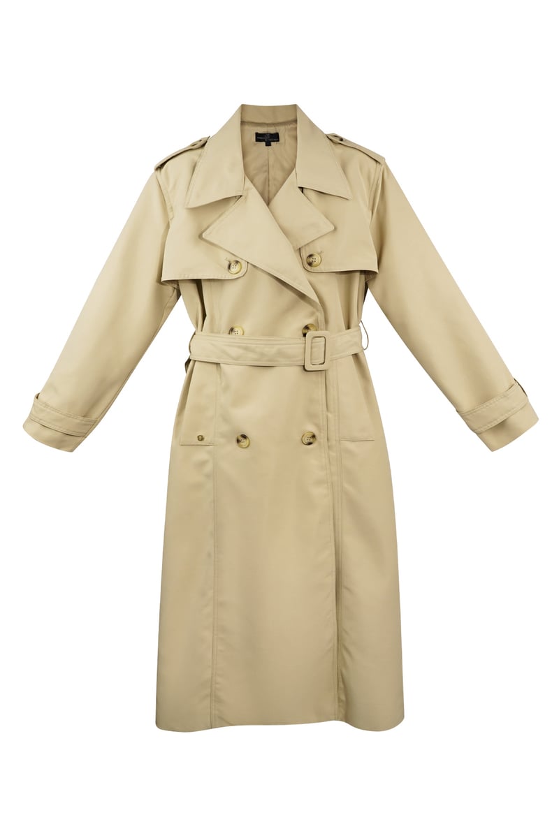 Long basic trench coat - beige S