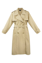 Long basic trench coat - beige S