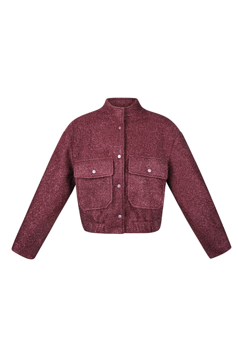Boucle bomber jacket