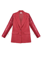 Blazer glitter sleeves