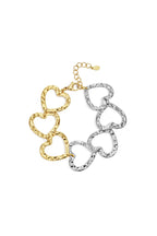 Stainless Steel Chain Bracelets Heart Casual Daily Simple Series Women's jewelry