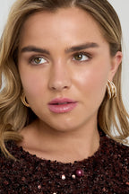 Iron Stud Earrings irregular shape Elegant Christmas Luxurious Series Women's jewelry