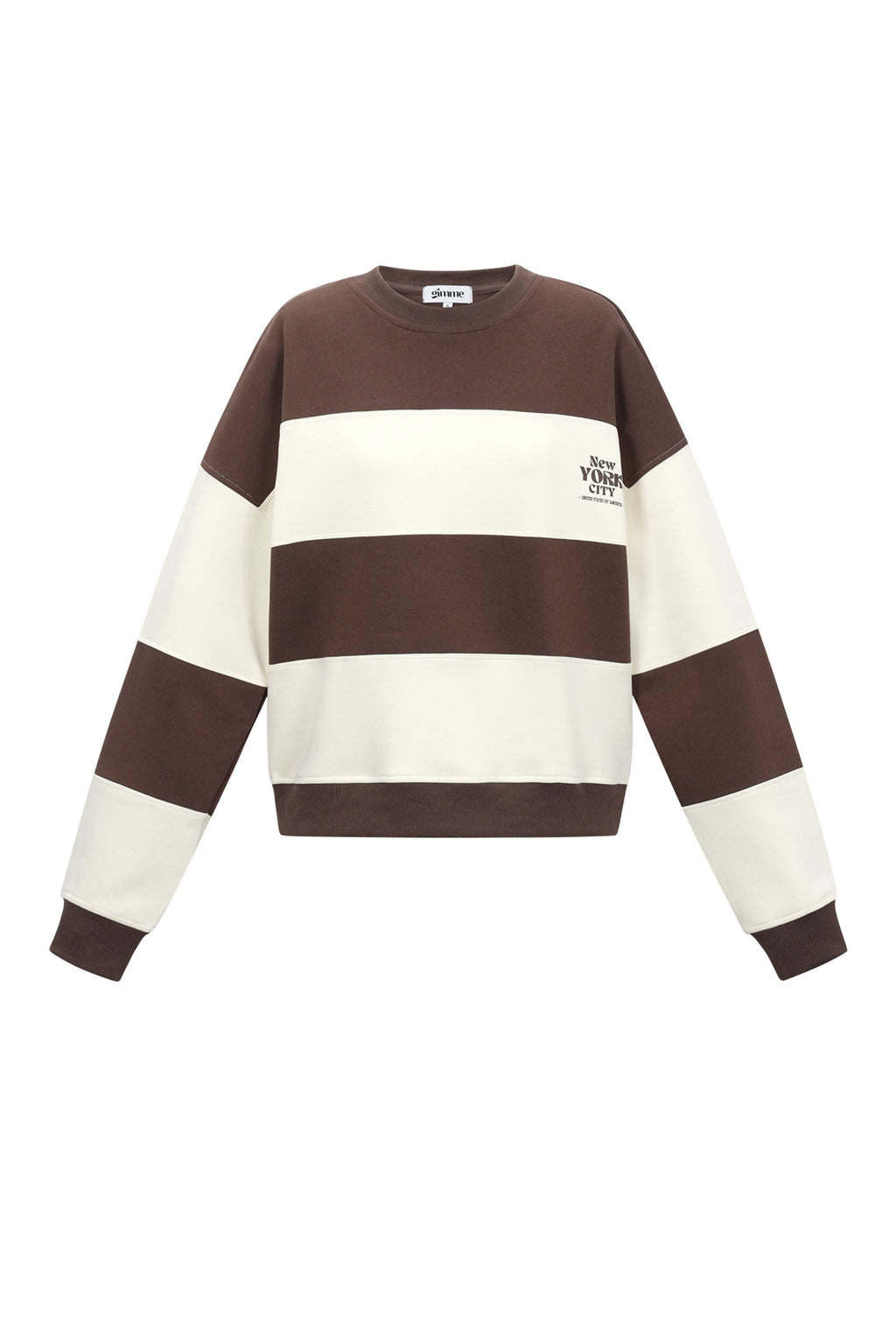 De gestreepte liefdevolle tops