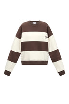 De gestreepte liefdevolle tops