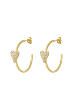 Heart hoop Earrings