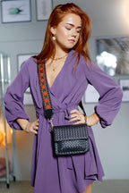 Chiffon jurk Zwart S