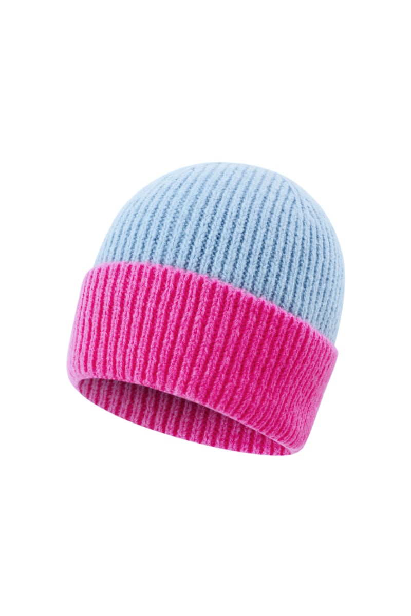 Colored winter hat