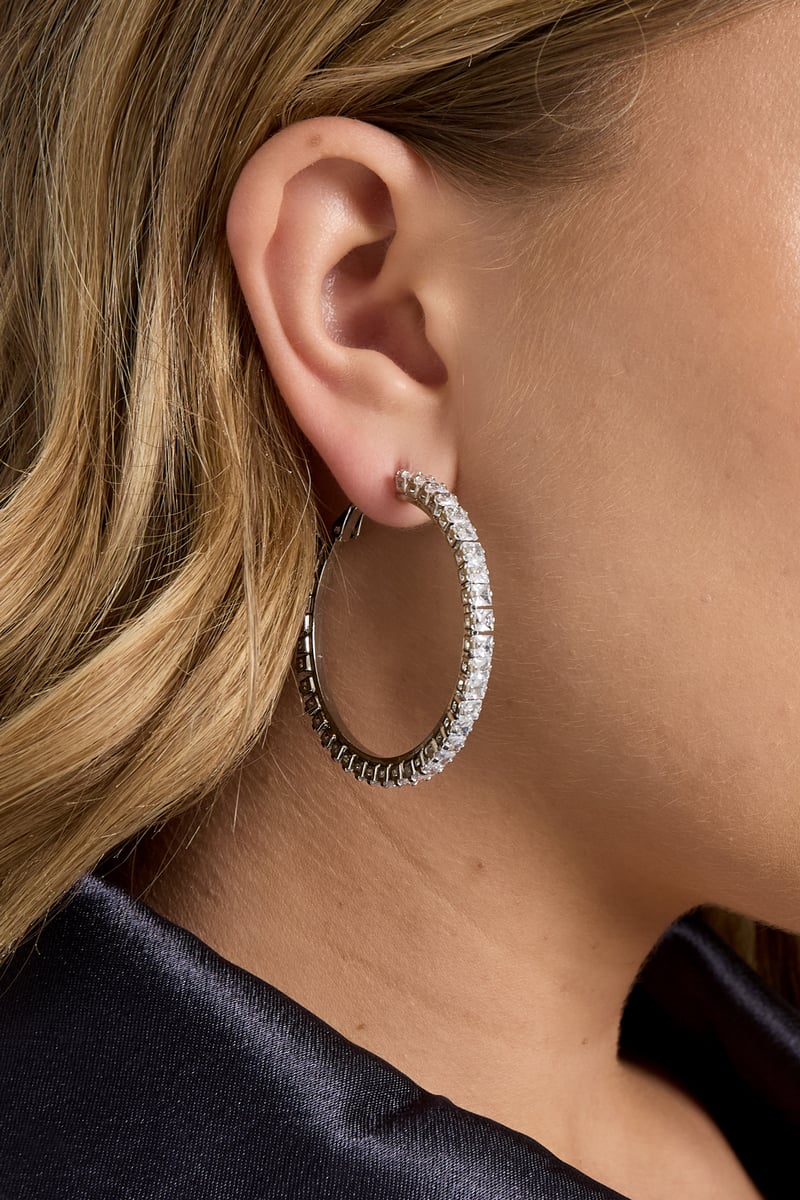 Copper Hoop Earrings Geometric Elegant Christmas Luxurious Series Women's jewelry