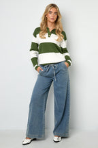 Gebreide truien Strepen Casual Herfst/Winter