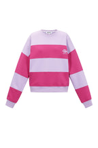 De gestreepte liefdevolle tops