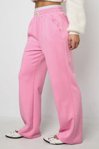 Polyester fiber (polyester) Straight pants Solid color Sporty All Fit  Clothes