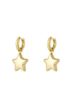 Stainless Steel Drop Earrings Star Daily Daily Simple Series Women's jewelry