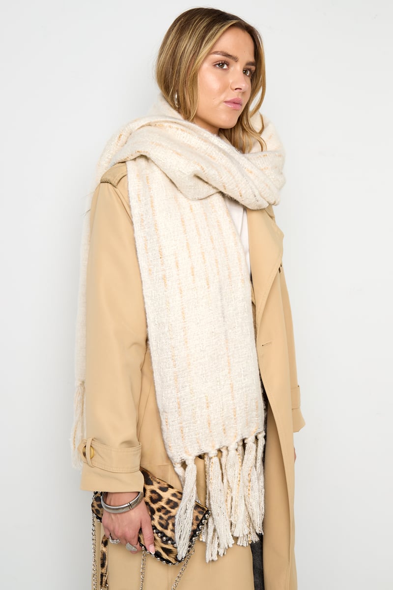 Winter scarves Strip Casual Polyester Daily Accessories