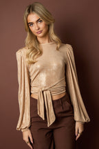 Polyestervezel (polyester) Tops met lange mouwen Effen kleur Sexy herfst/winterkleding