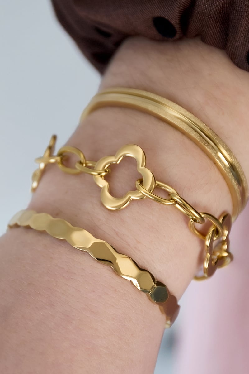 Stainless Steel Chain Bracelets Clover Casual Daily  Women's jewelry