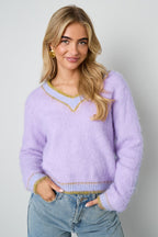 Sporty Knit V Neck