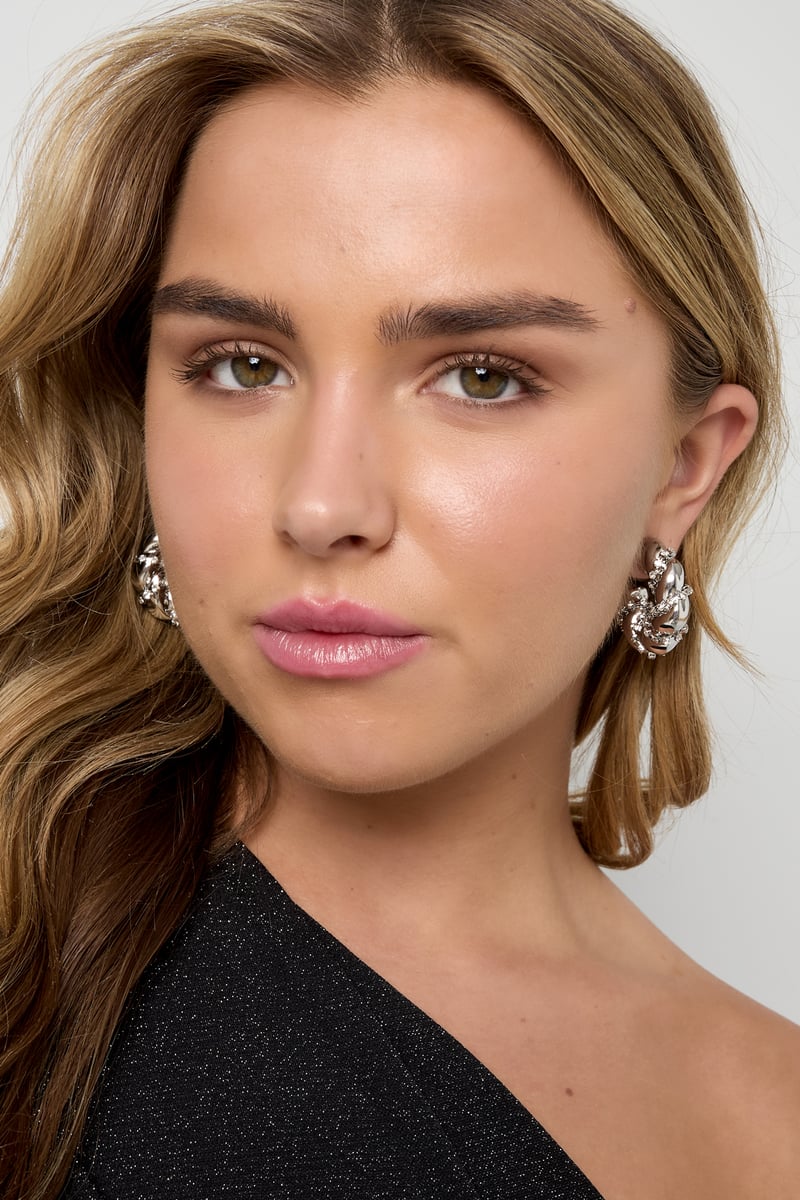 Iron Hoop Earrings circle Elegant Christmas Luxurious Series Women's jewelry