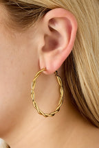 Twisted hoop earrings M