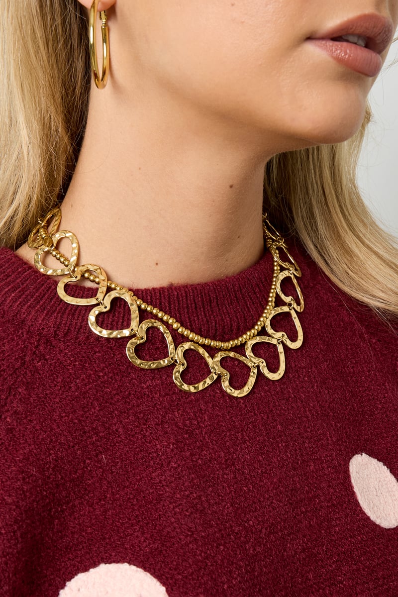 Stainless Steel Chain Necklaces Heart Casual Daily Simple Series Women's jewelry